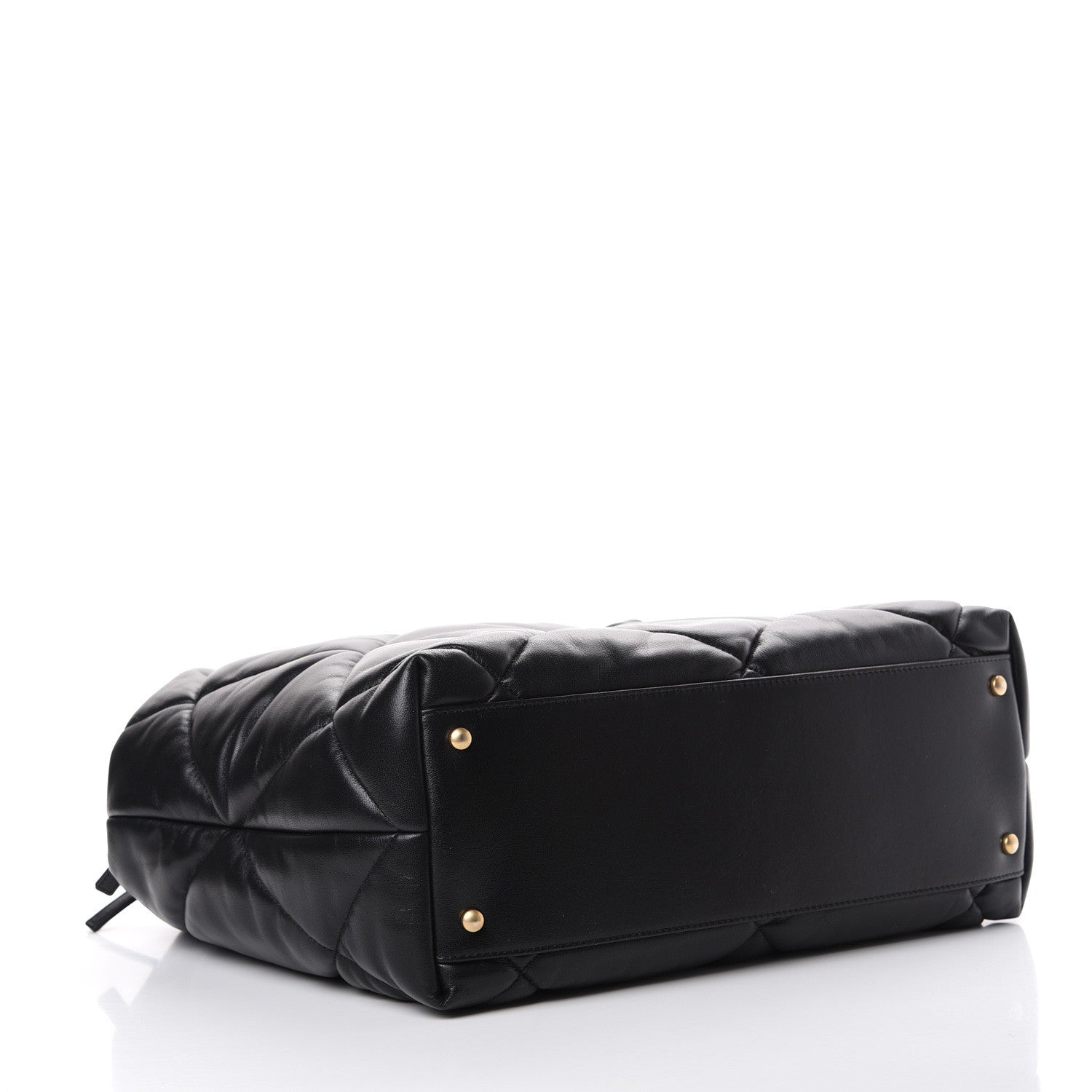 Chanel Lambskin Quilted Large Bowling Bag Black 3 of 12
