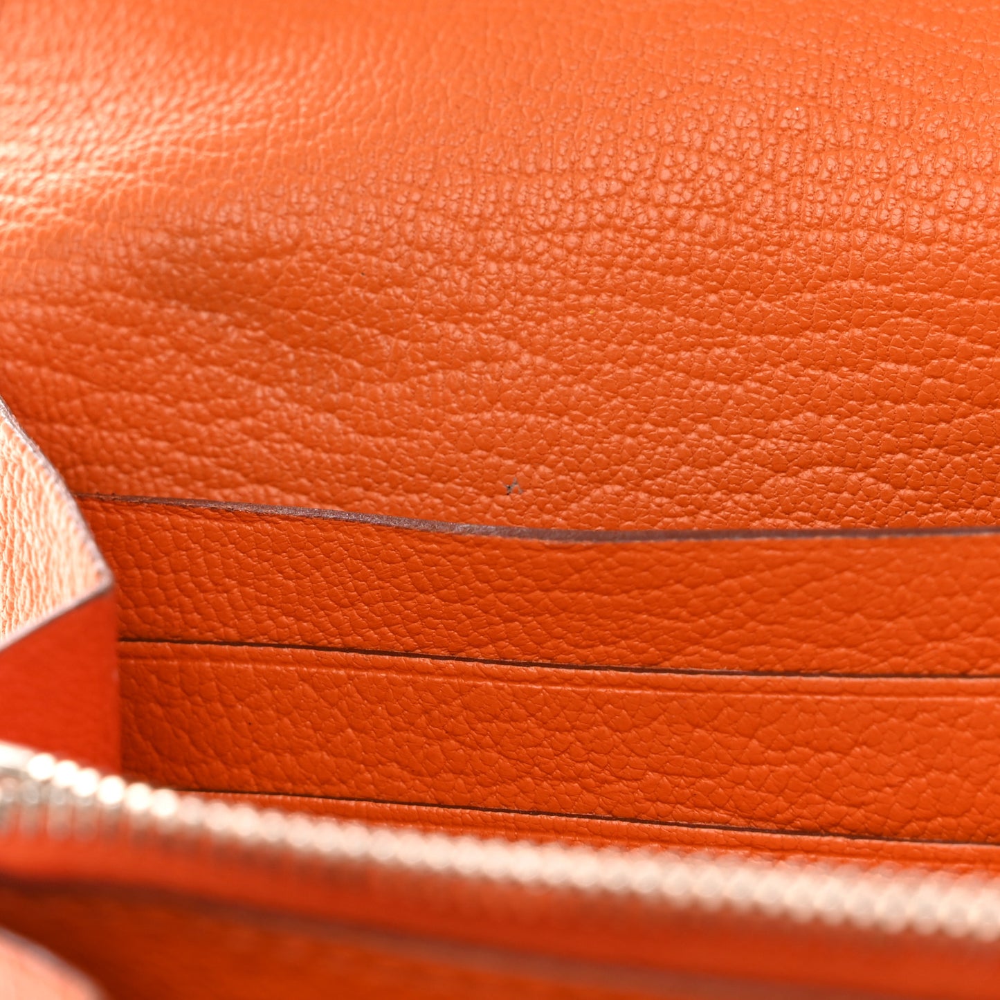 Chevre Mysore Kelly Longue Wallet Orange