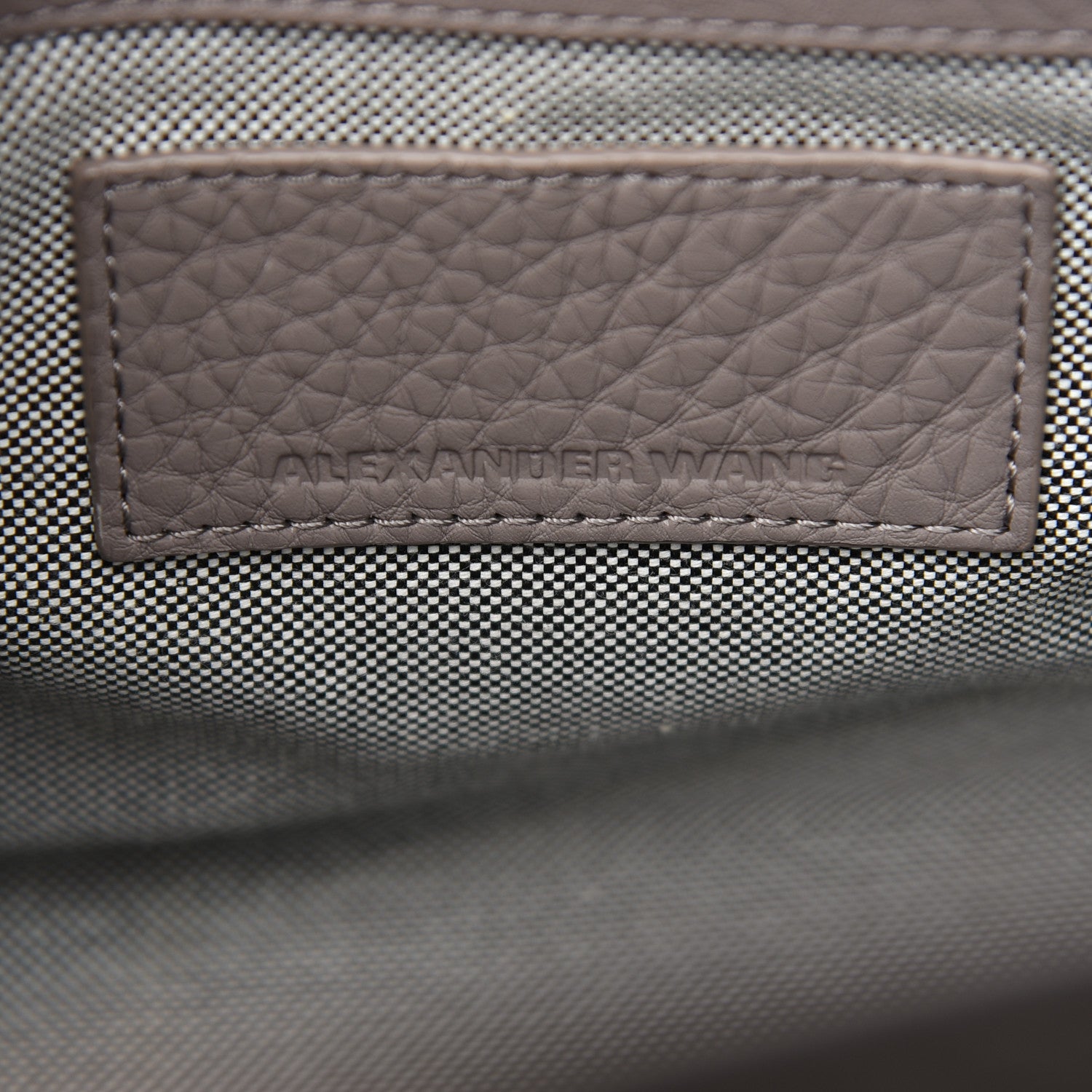 Alexander Wang Pebbled Lambskin Rockie Gray Rhodium Hardware 7 of 10