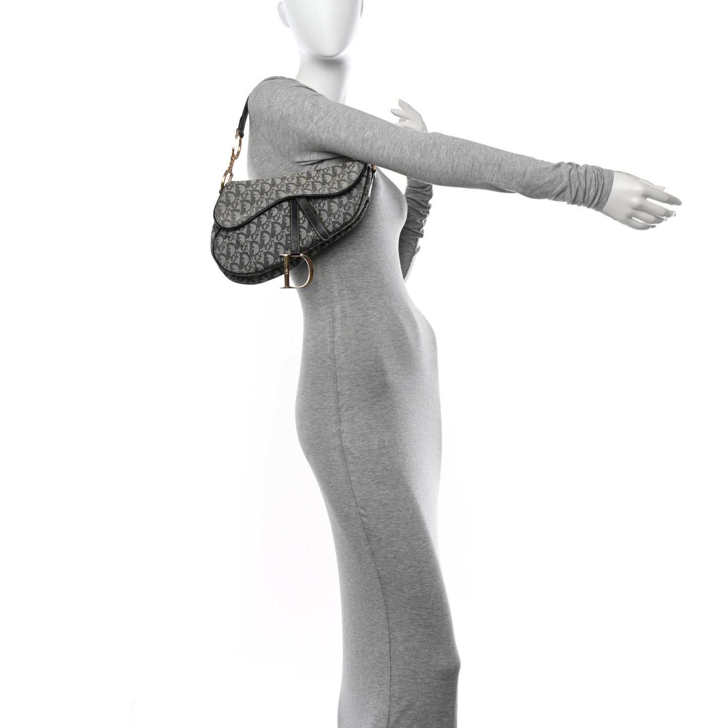 Monogram Saddle Bag Blue