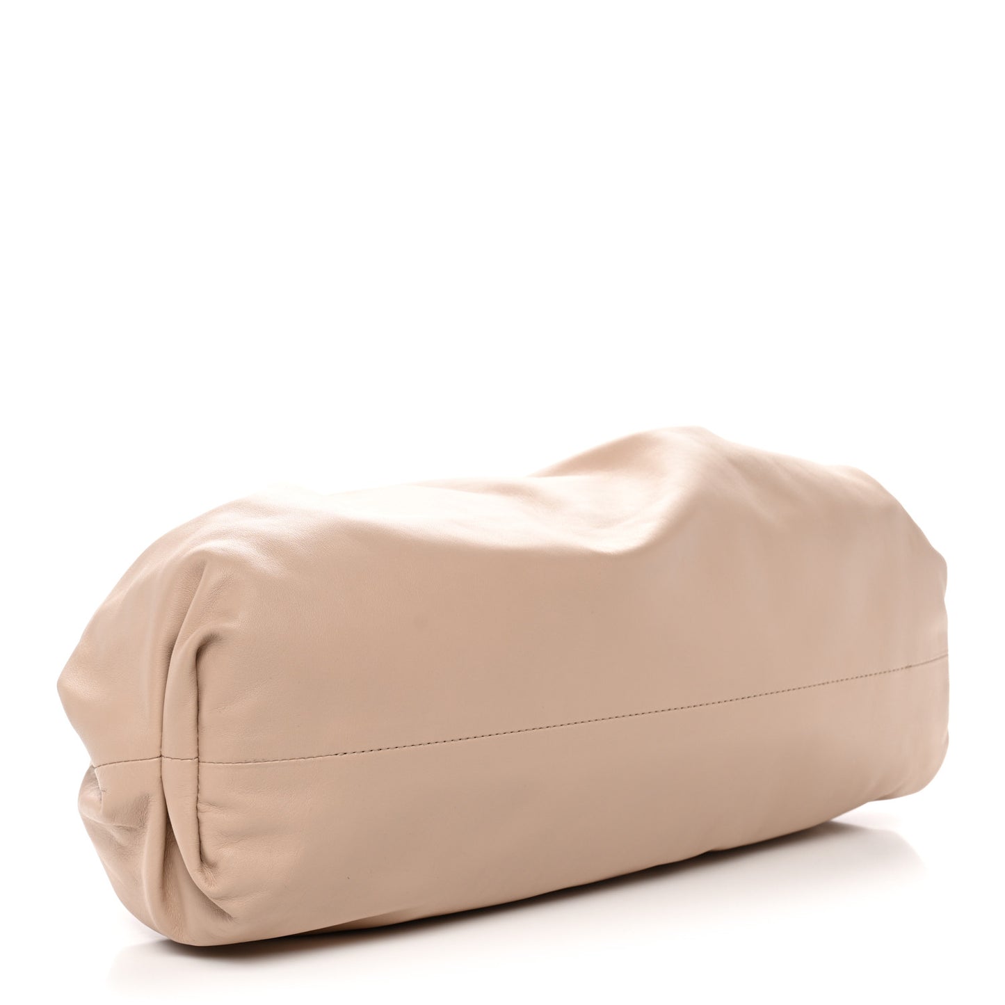 Smooth Butter Calf The Pouch Oversized Clutch Nude