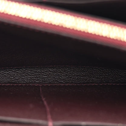 Hermes Matte Alligator Kelly Wallet To Go Bordeaux 6 of 14