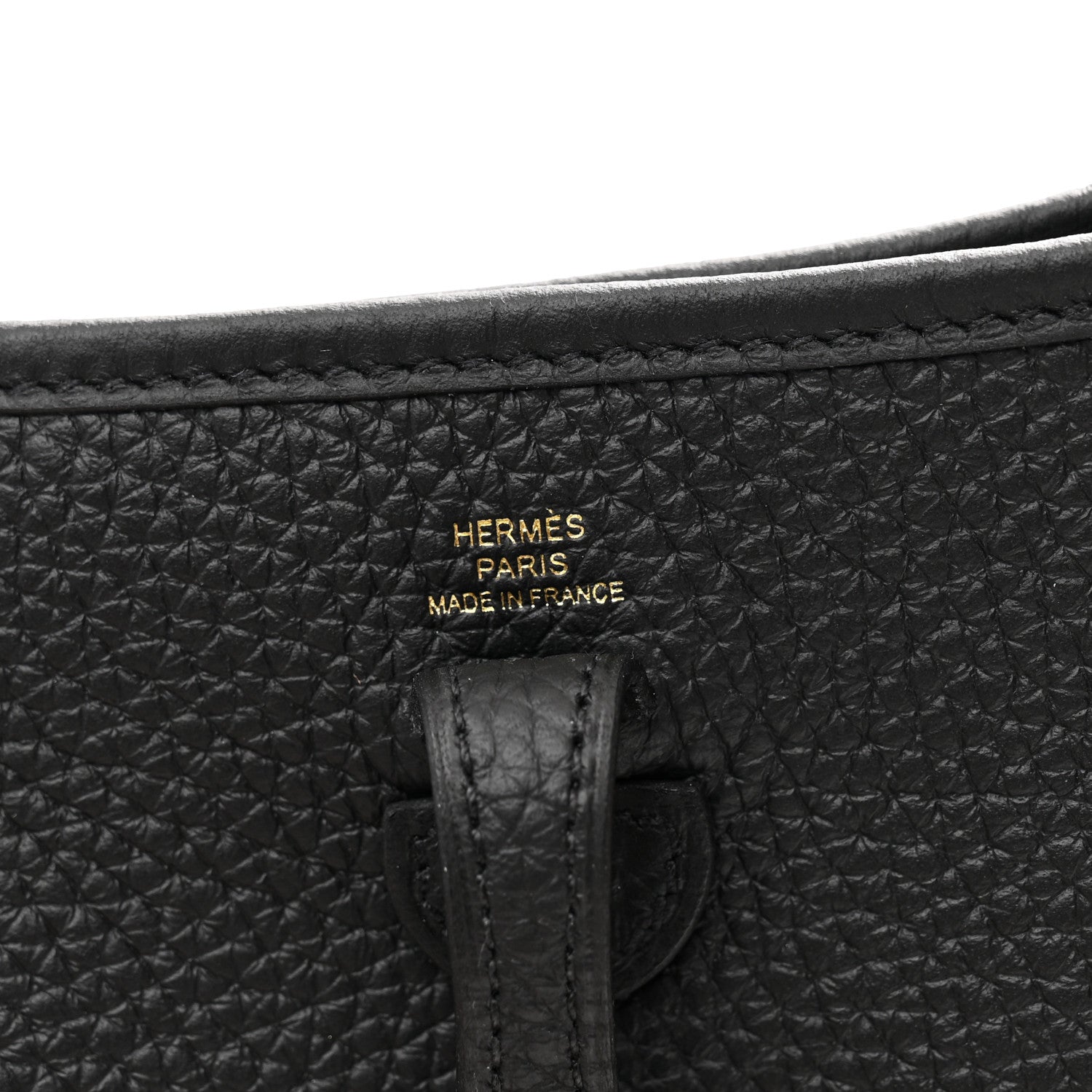 Hermes Taurillon Clemence Evelyne TPM Black 5 of 10