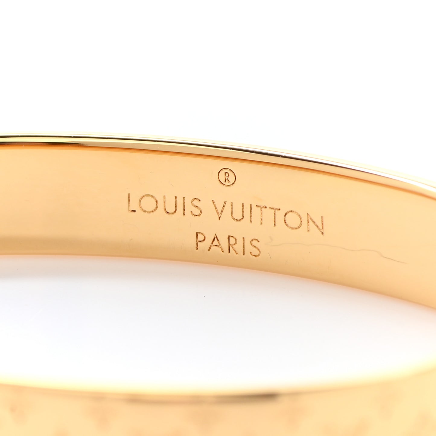 Brass Monogram Nanogram Cuff S Gold