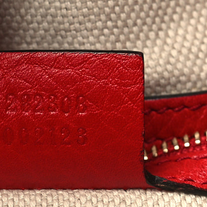 Gucci Pebbled Calfskin Large Soho Shoulder Bag Red 7 of 10