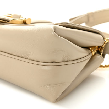 Salvatore Ferragamo Calfskin XS Front Flap Crossbody Bag Stone 9 of 9