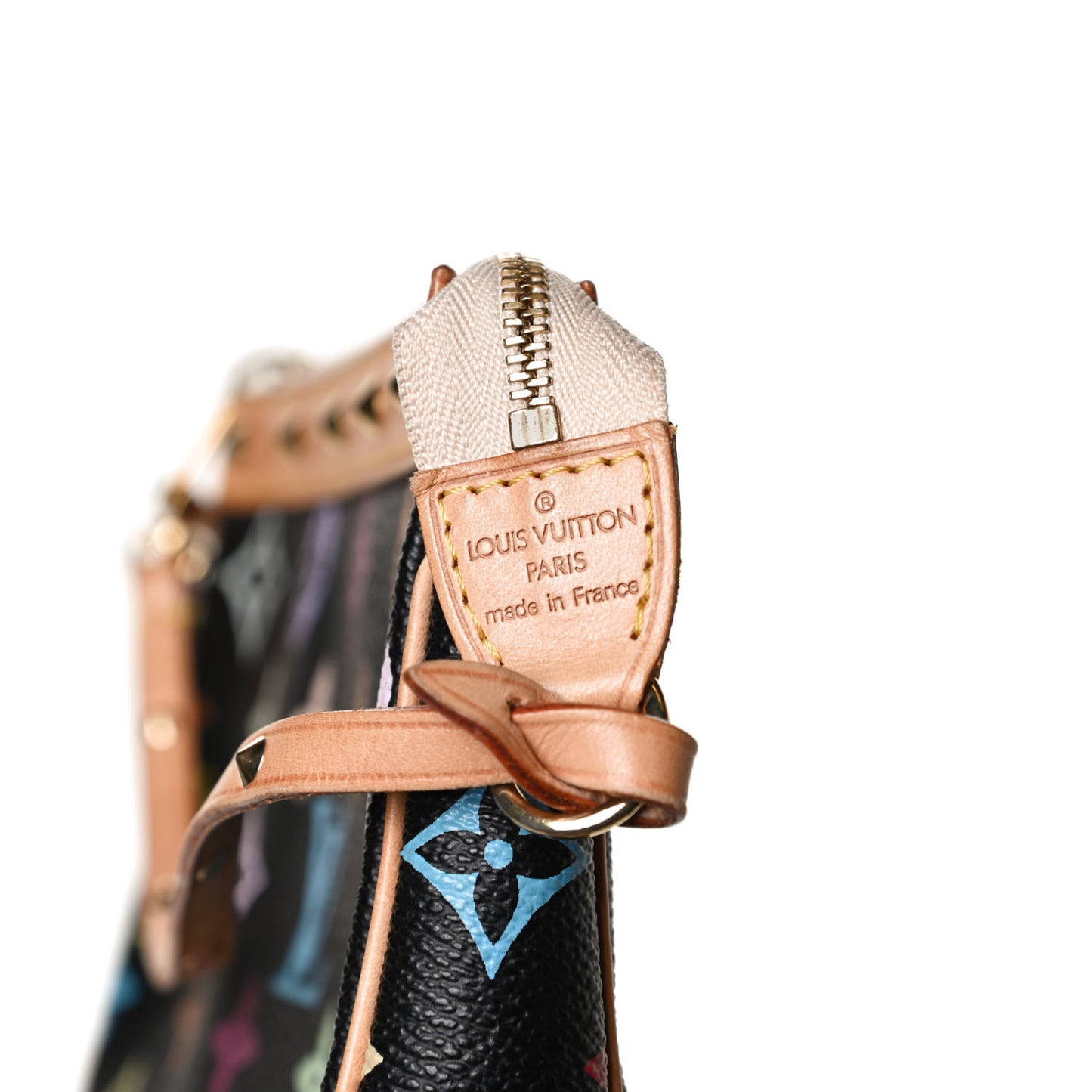 Monogram Multicolor Pochette Accessories Black