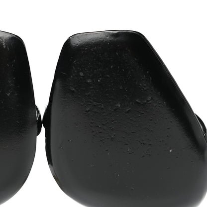 Saint Laurent Patent Calfskin Opyum 110 Sandals 37.5 Black Gold 9 of 10