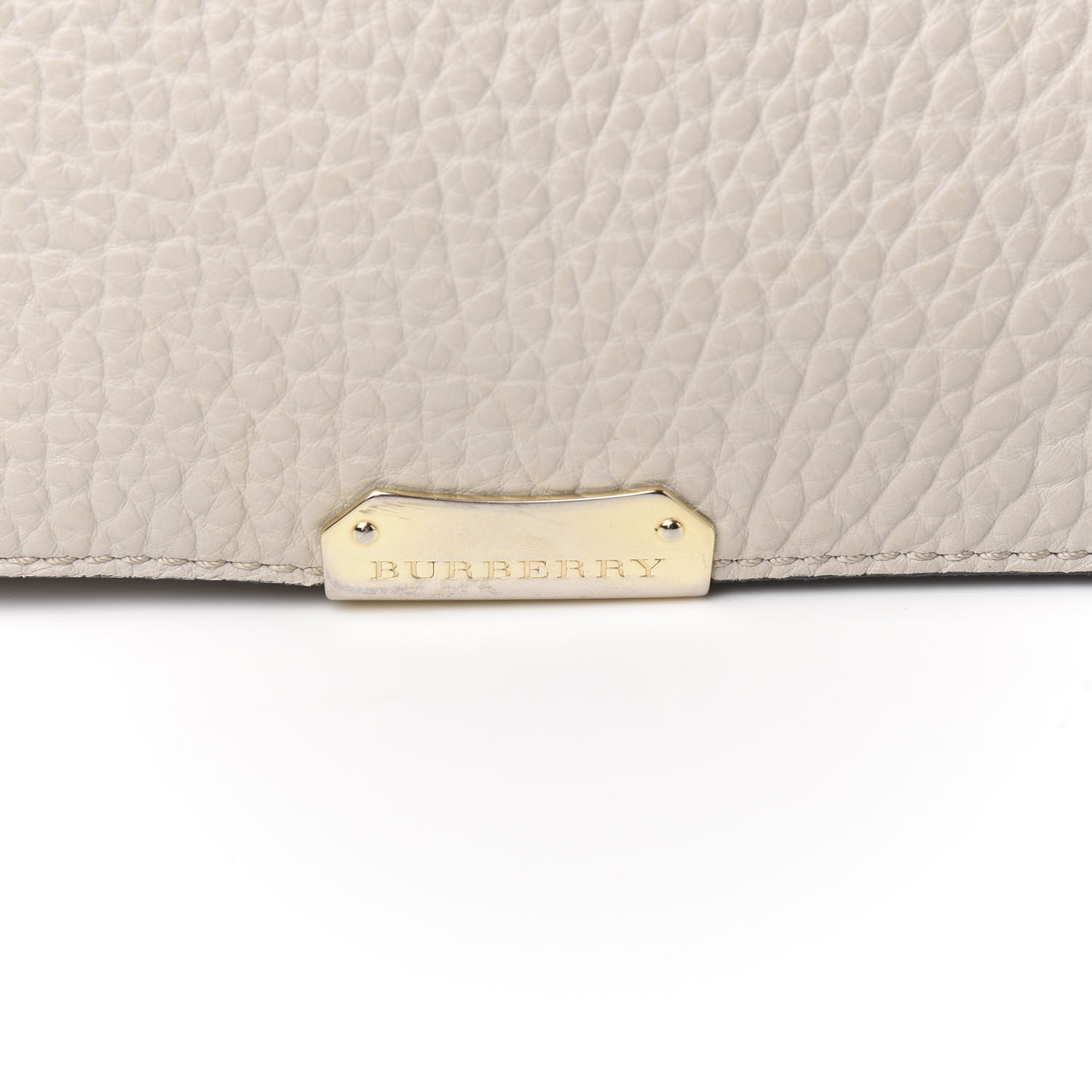 Burberry Signature Grain Medium Mildenhall Crossbody Bag Stone White 11 of 11