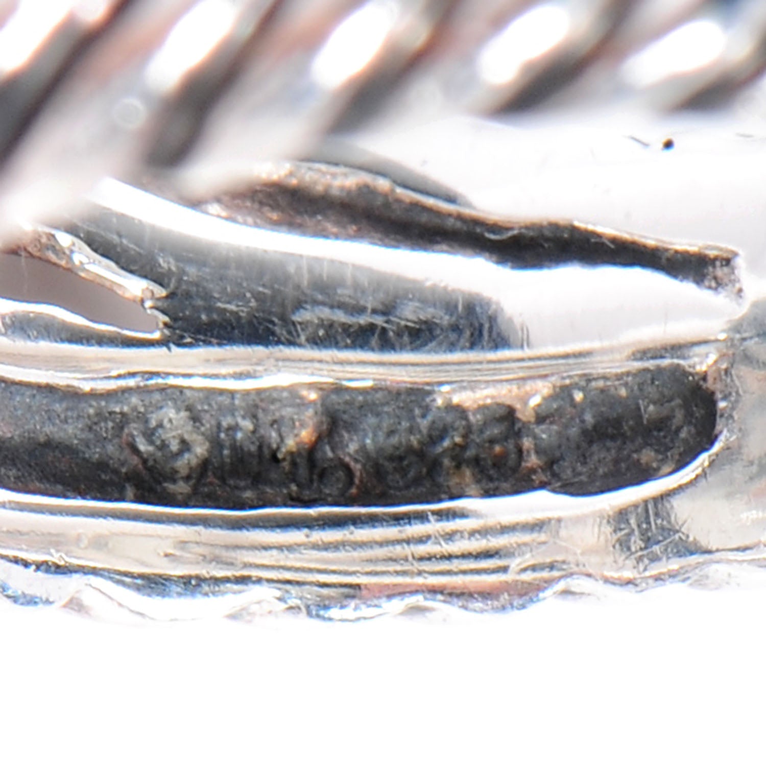 David Yurman Sterling Silver Diamond Prasiolite Albion Ring 54 6.75 3 of 6