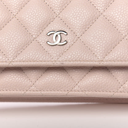 Chanel Caviar Quilted Wallet On Chain WOC Light Pink 11 of 13