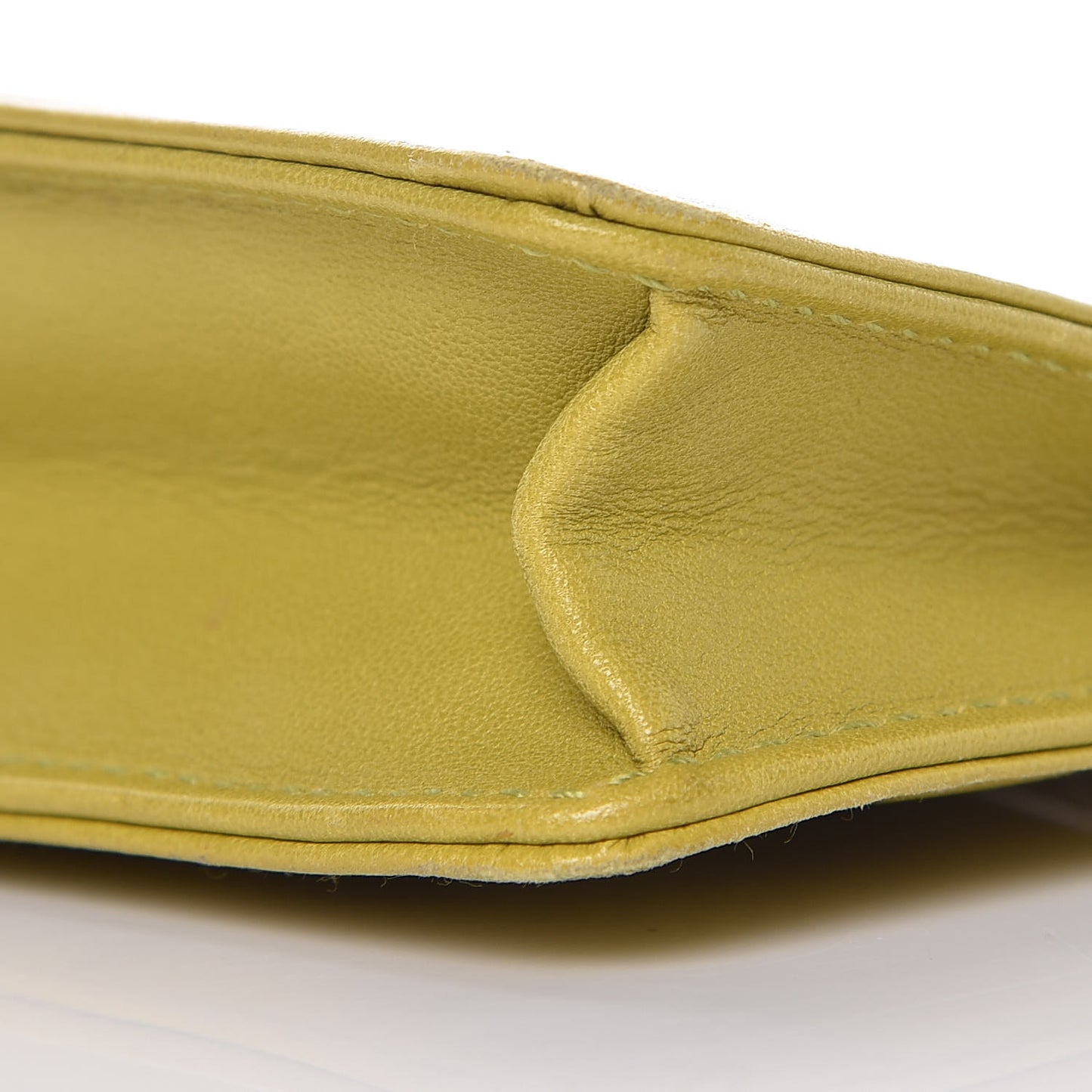 Lambskin Precious Symbols Pochette Chartreuse