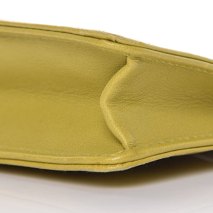 Chanel Lambskin Precious Symbols Pochette Chartreuse 9 of 11