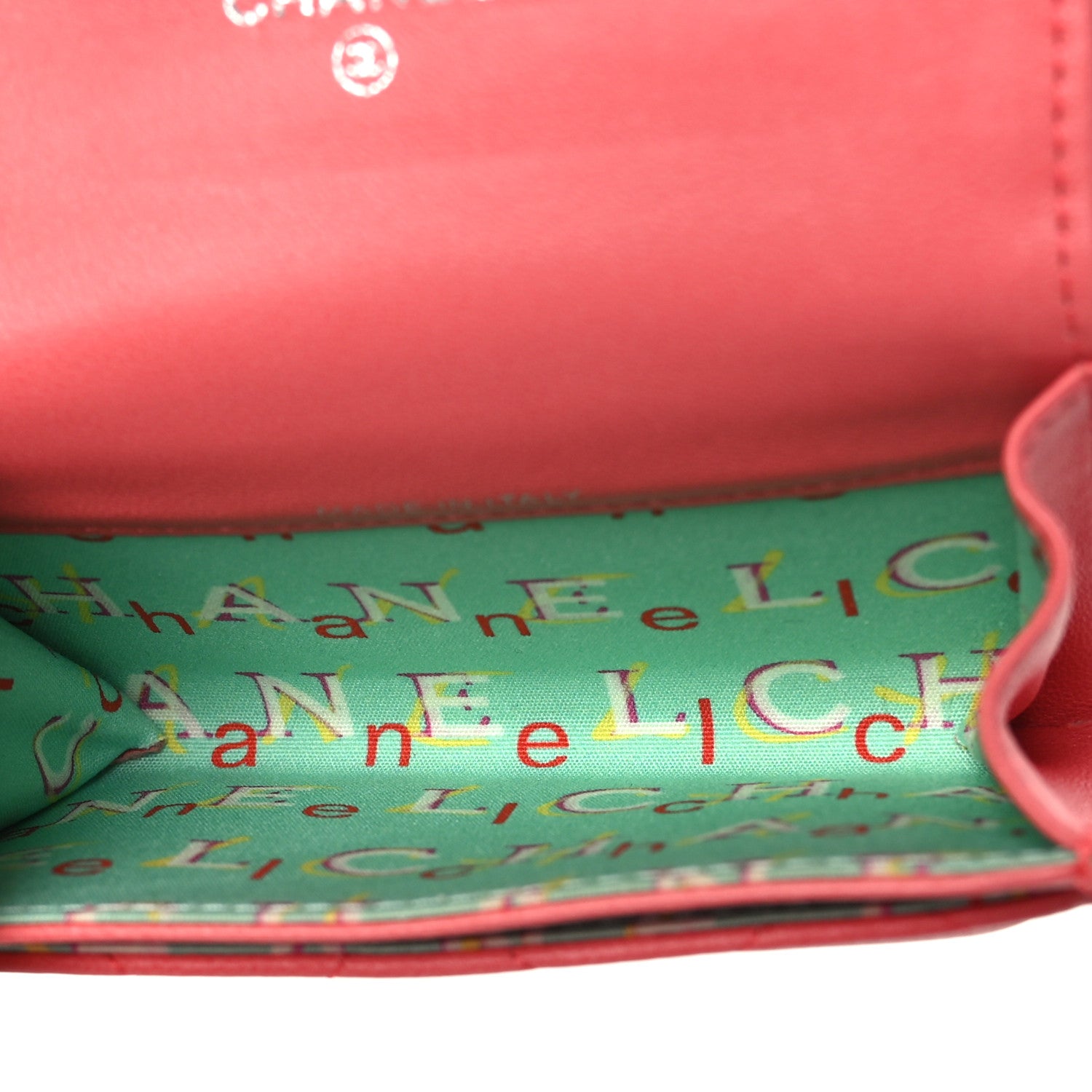 Chanel Lambskin Quilted Flap Card Holder Pink 5 of 12