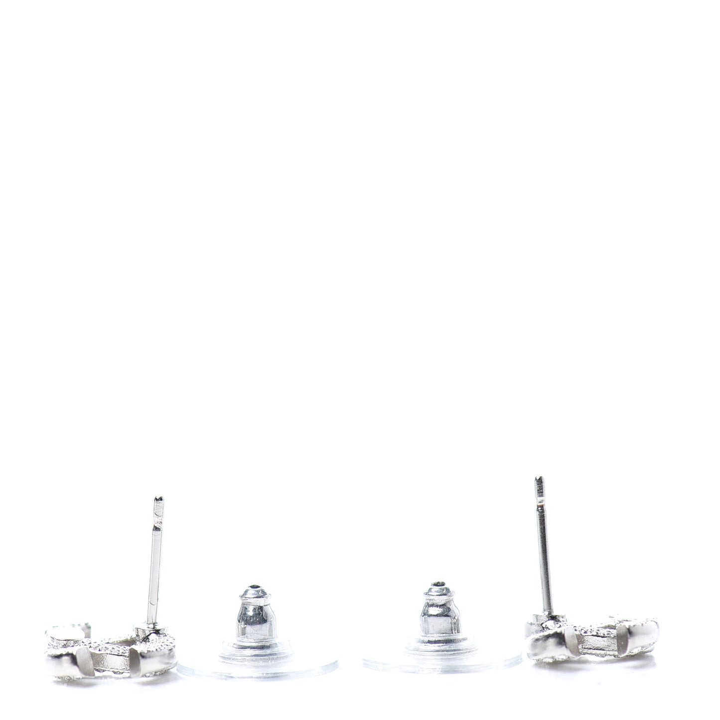 Crystal Mini Timeless CC Earrings Silver