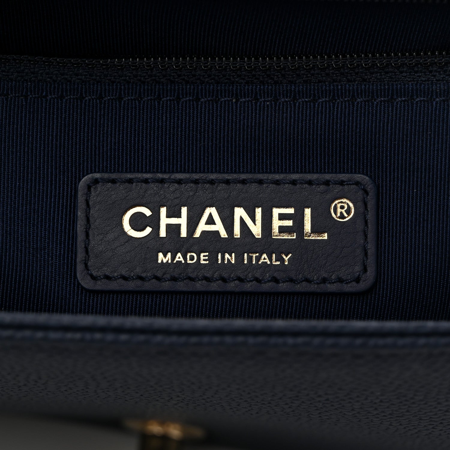 Chanel Caviar Quilted New Medium Boy Flap Navy 6 of 10