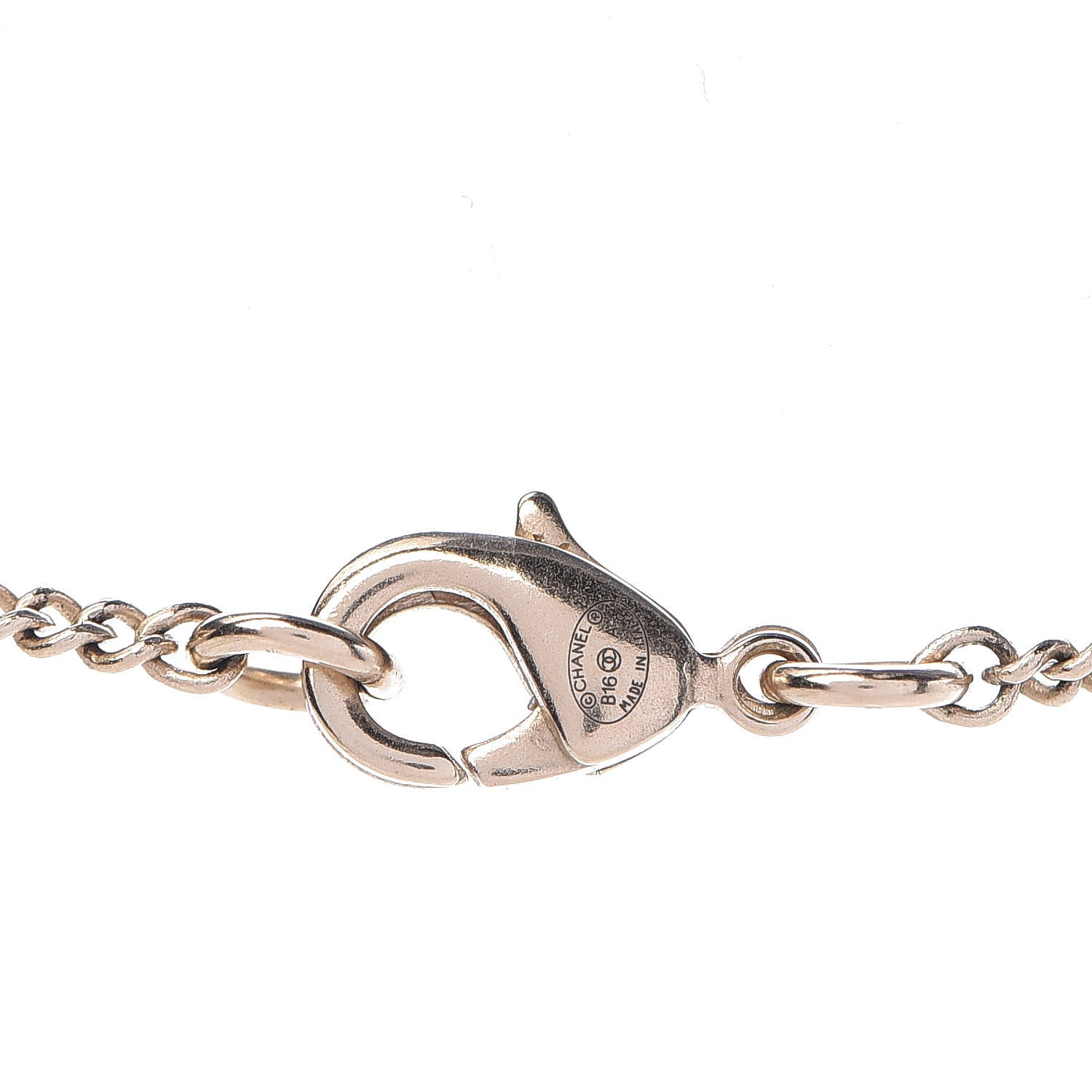 Chanel Enamel Beaded CC Necklace Gold Black 4 of 4