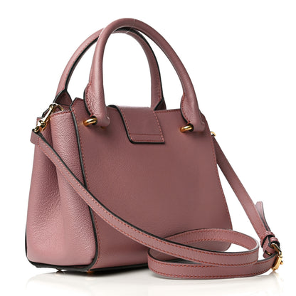 Burberry Soft Grain Calfskin Small Buckle Tote Dusty Pink 2 of 16