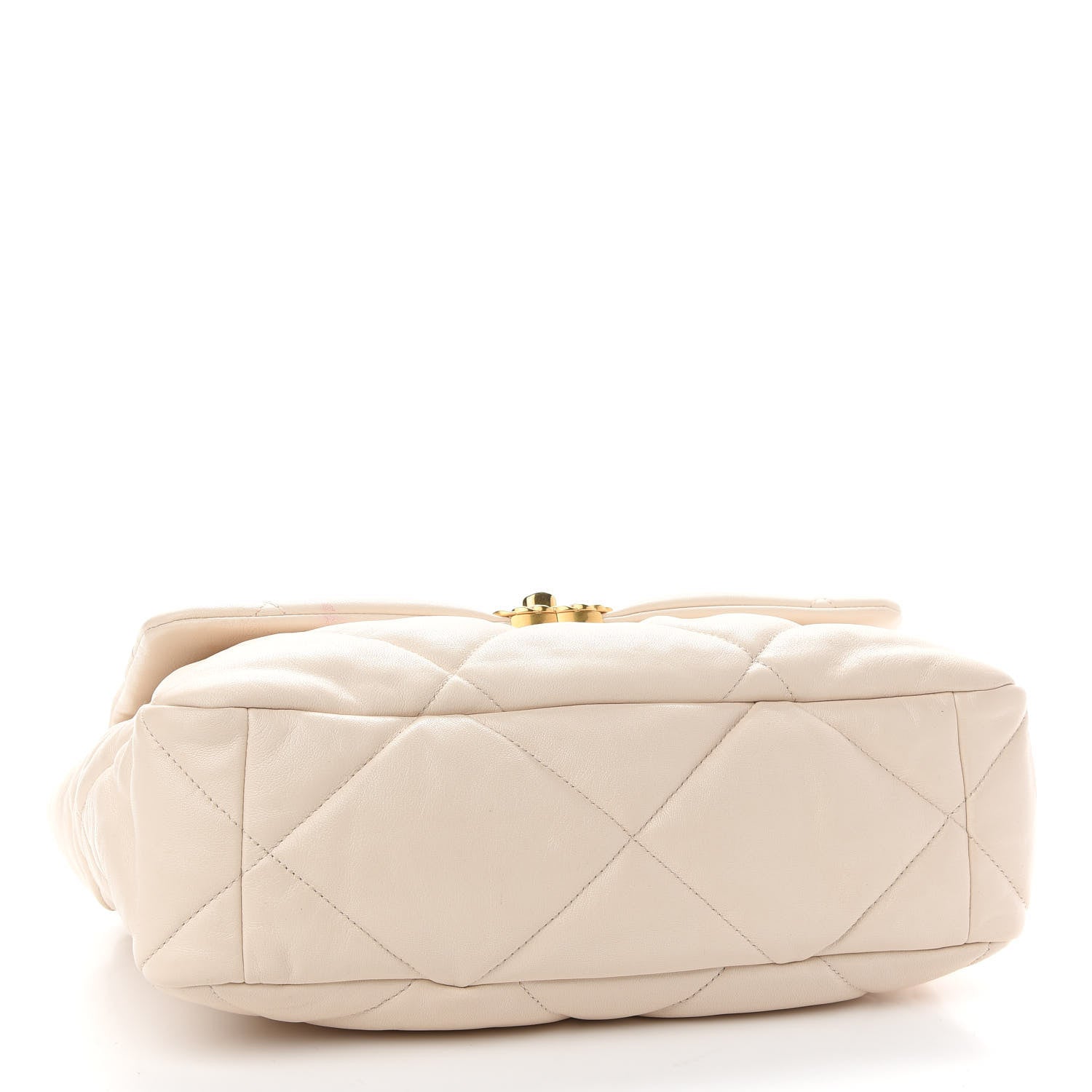 Chanel Lambskin Quilted Large Chanel 19 Flap Beige 4 of 11