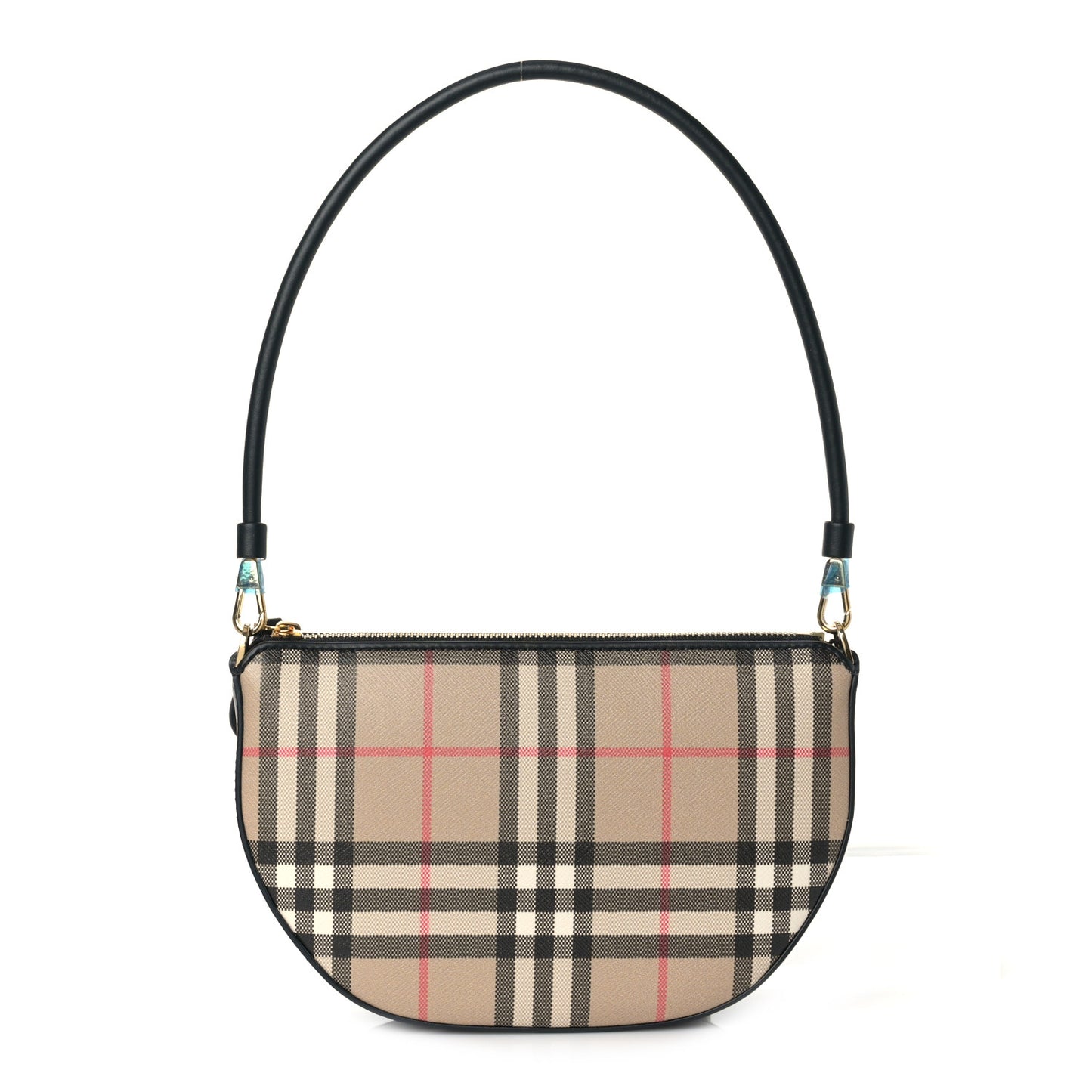 Vintage Check Calfskin Olympia Slim Pouch Archive Beige