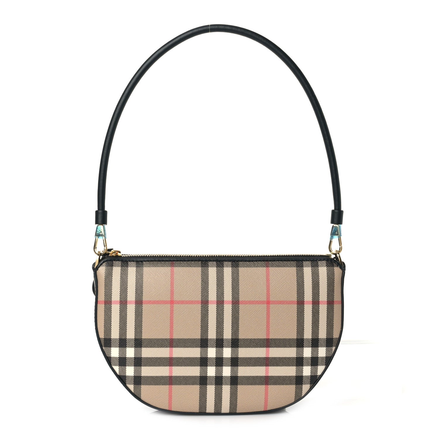 Burberry Vintage Check Calfskin Olympia Slim Pouch Archive Beige 1 of 8