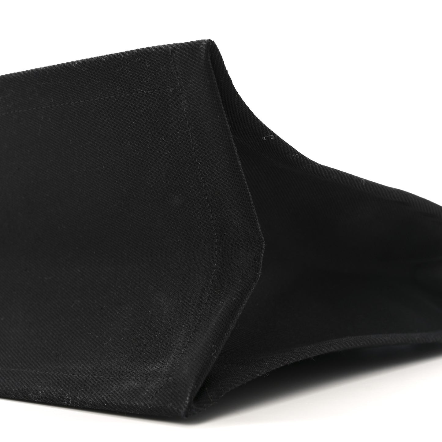 Linen Calfskin Rive Gauche Tote Black