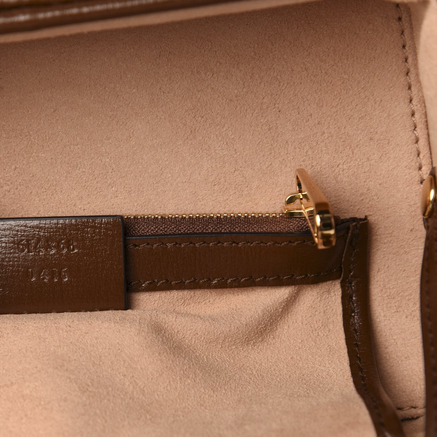 GG Supreme Monogram Mini Clasp Bag Beige Brown