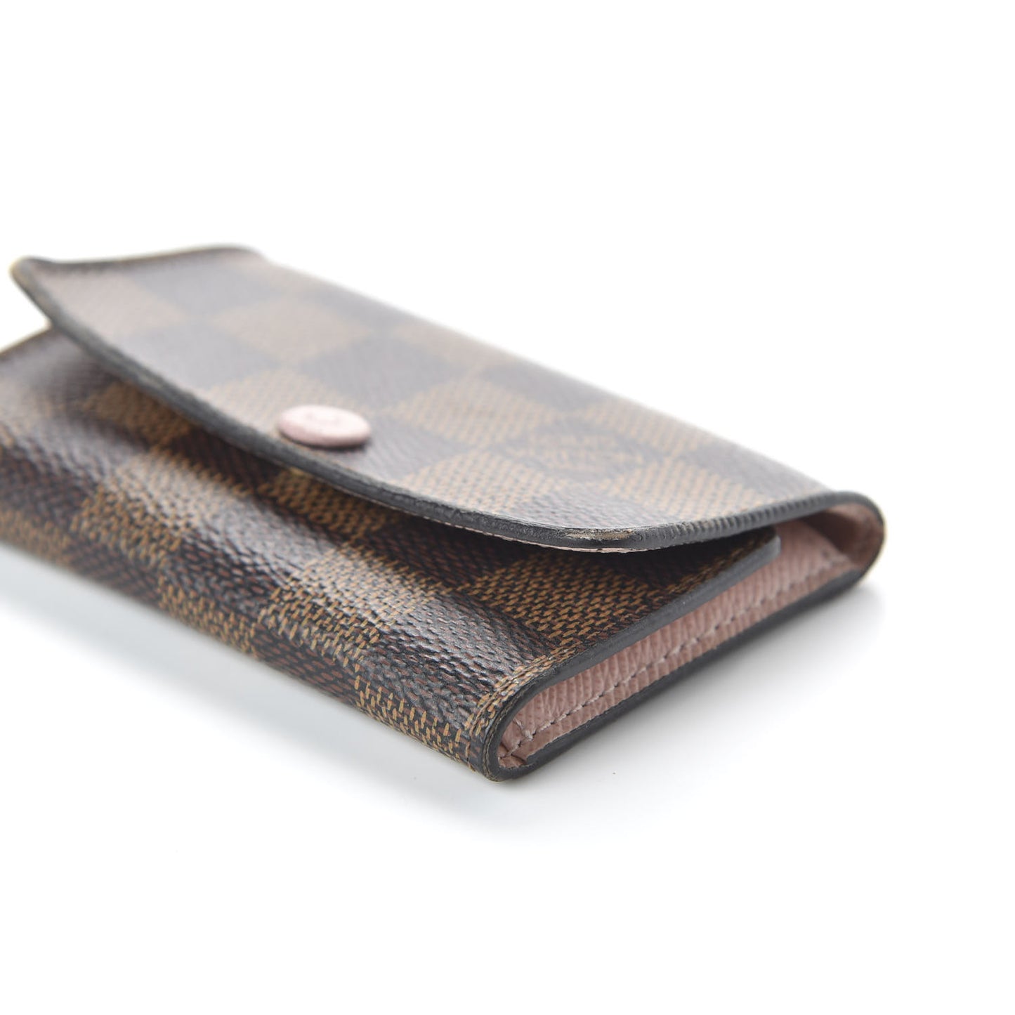 Damier Ebene Multicles 6 Key Holder Rose Ballerine