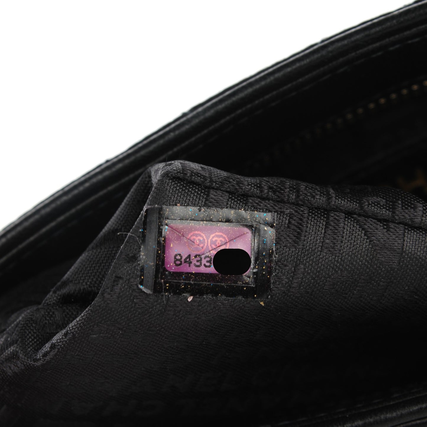 Satin Quilted Evening Bag Black