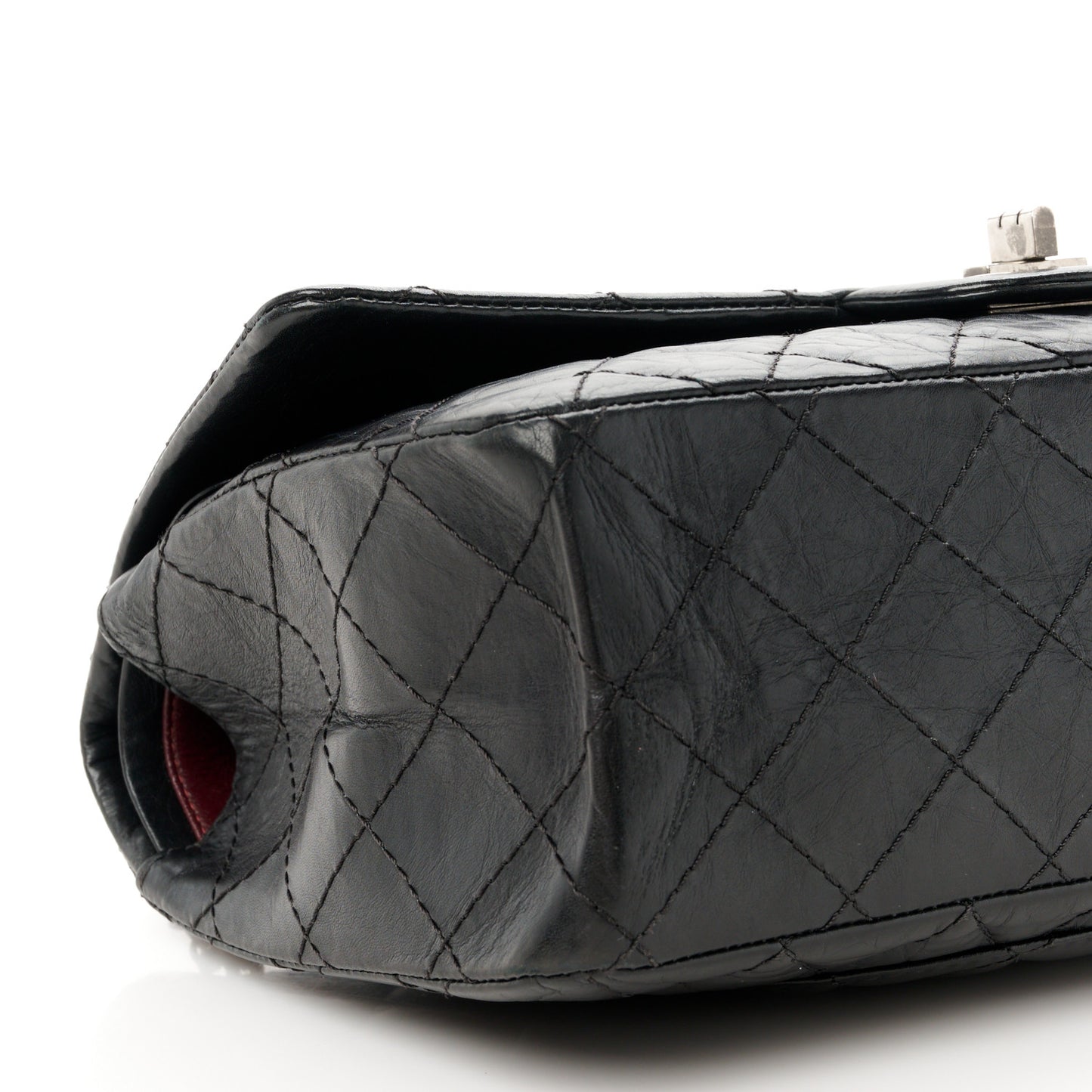 Aged Calfskin Quilted 2.55 Reissue 226 Flap Black