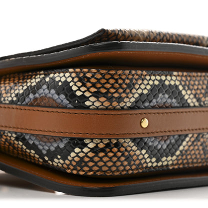 Chloe Calfskin Snakeskin Embossed Small Roy Bag Multicolor 8 of 9