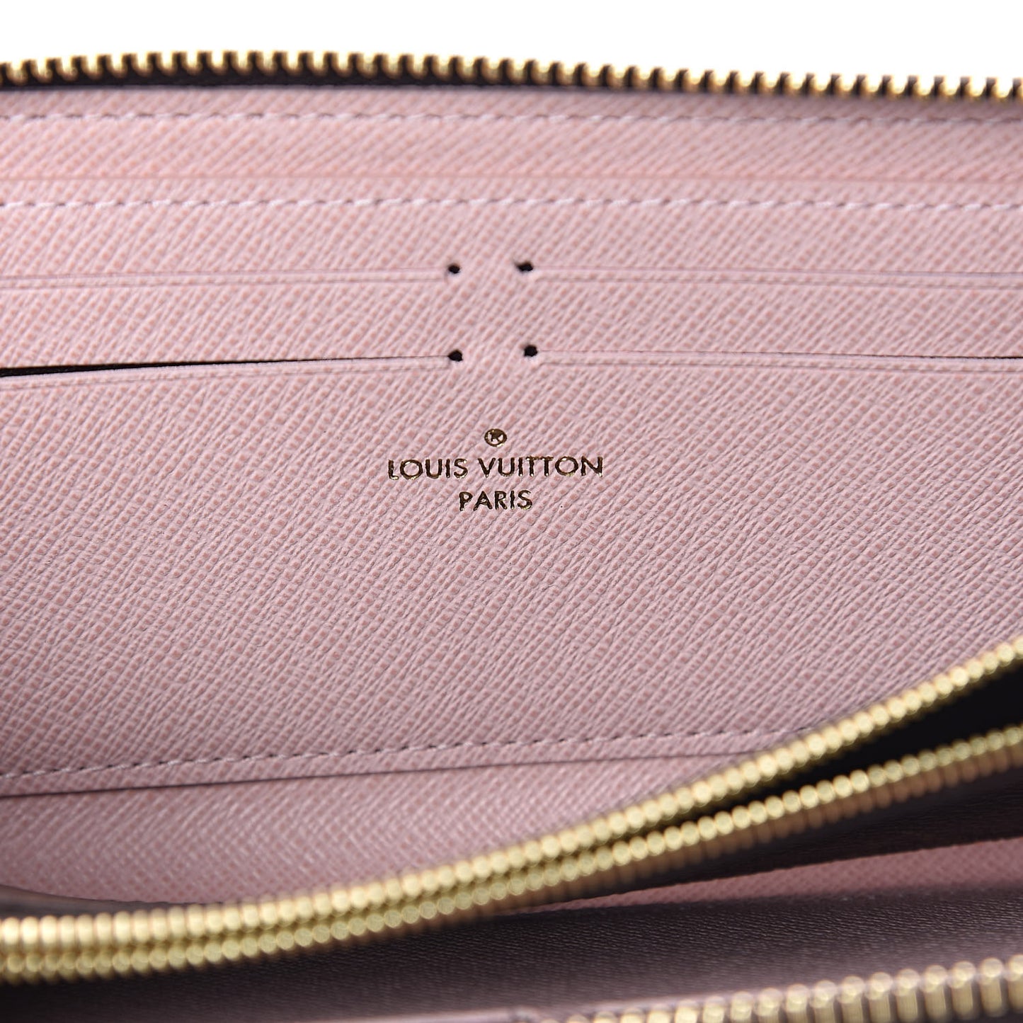 Monogram Clemence Wallet Rose Ballerine