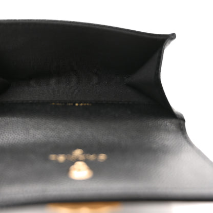 Chanel Caviar Quilted Boy Flap Card Holder Black 5 of 7