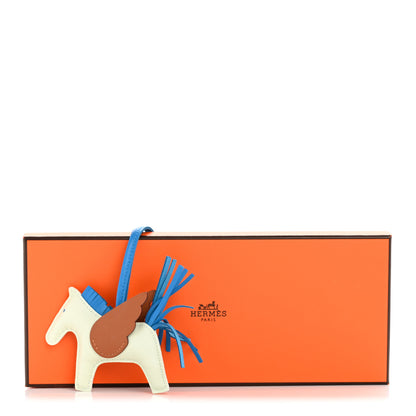 Hermes Milo Lambskin Grigri Rodeo Pegase Horse Bag Charm PM Vert Fizz Bleu Zanzibar Gold 5 of 5
