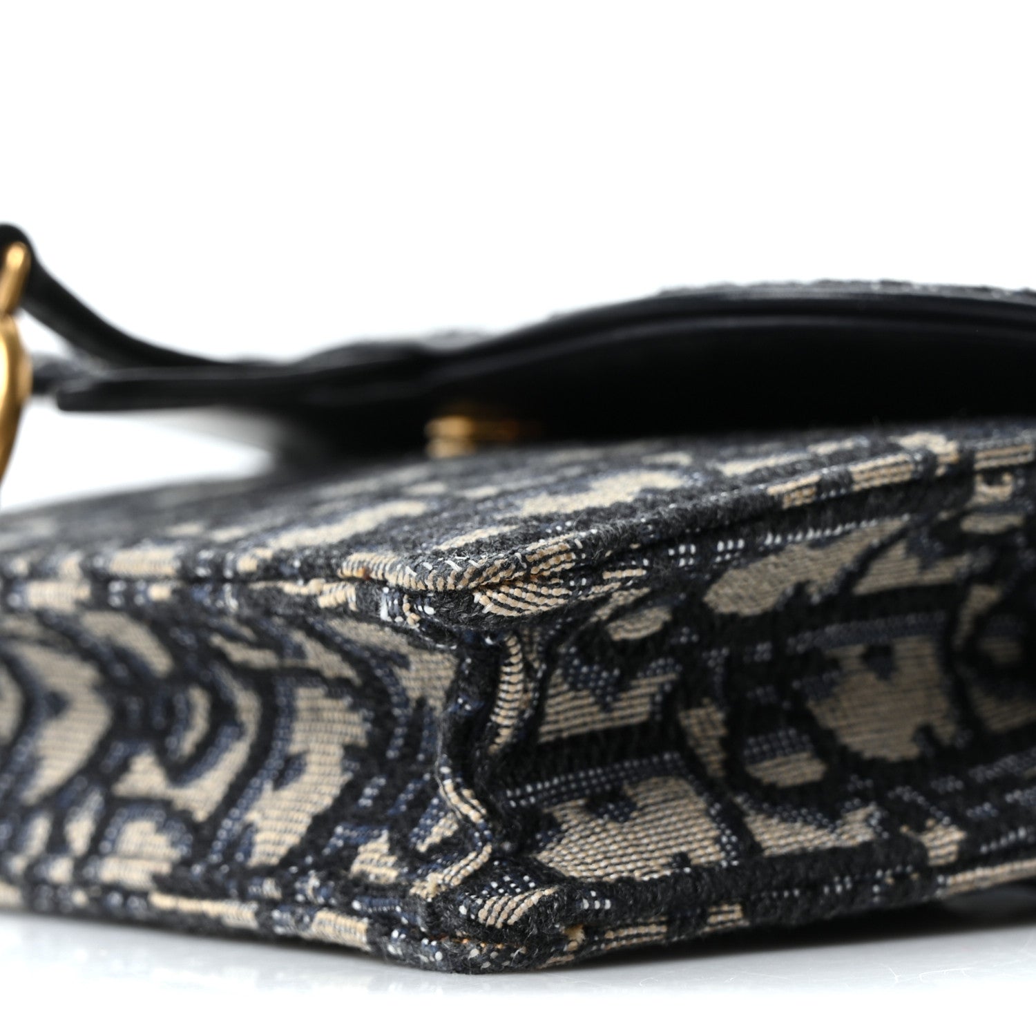 Christian Dior Oblique Saddle Belt Bag Blue 10 of 10