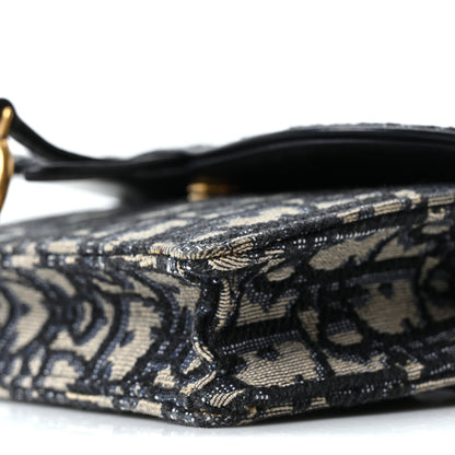 Christian Dior Oblique Saddle Belt Bag Blue 10 of 10