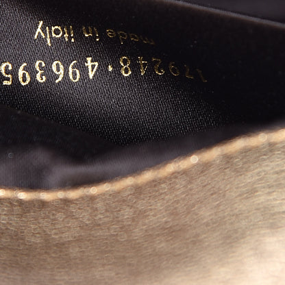 Saint Laurent Metallic Goatskin Small Belle De Jour Clutch Gold 7 of 15