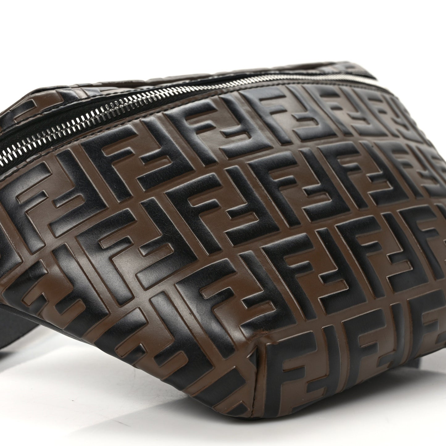 Vitello Century Bi-Color FF 1974 Embossed Belt Bag Maya Black