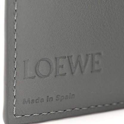 Loewe Grained Calfskin Anagram Trifold Wallet Asphalt Grey 6 of 7