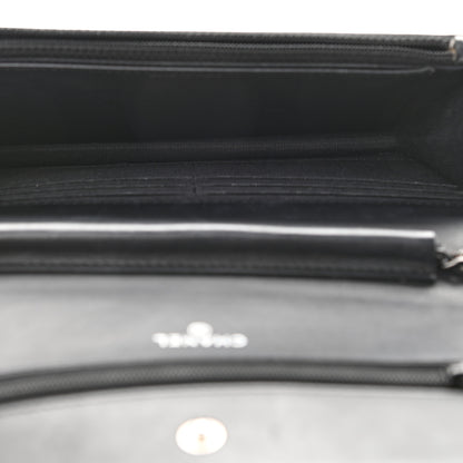 Chanel Glazed Aged Calfskin Reissue Wallet On Chain WOC Black 6 of 12