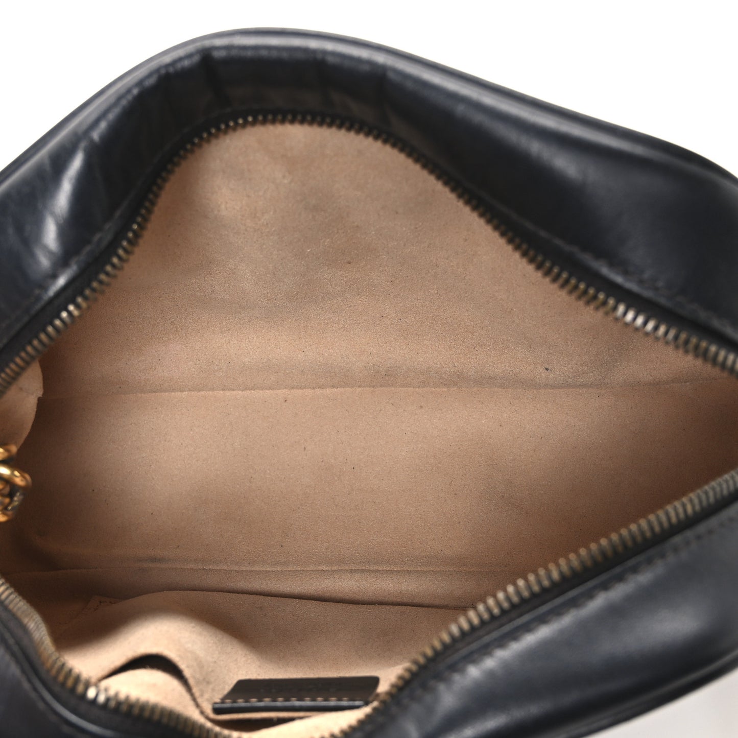 Calfskin Matelasse Small GG Marmont Chain Shoulder Bag Black