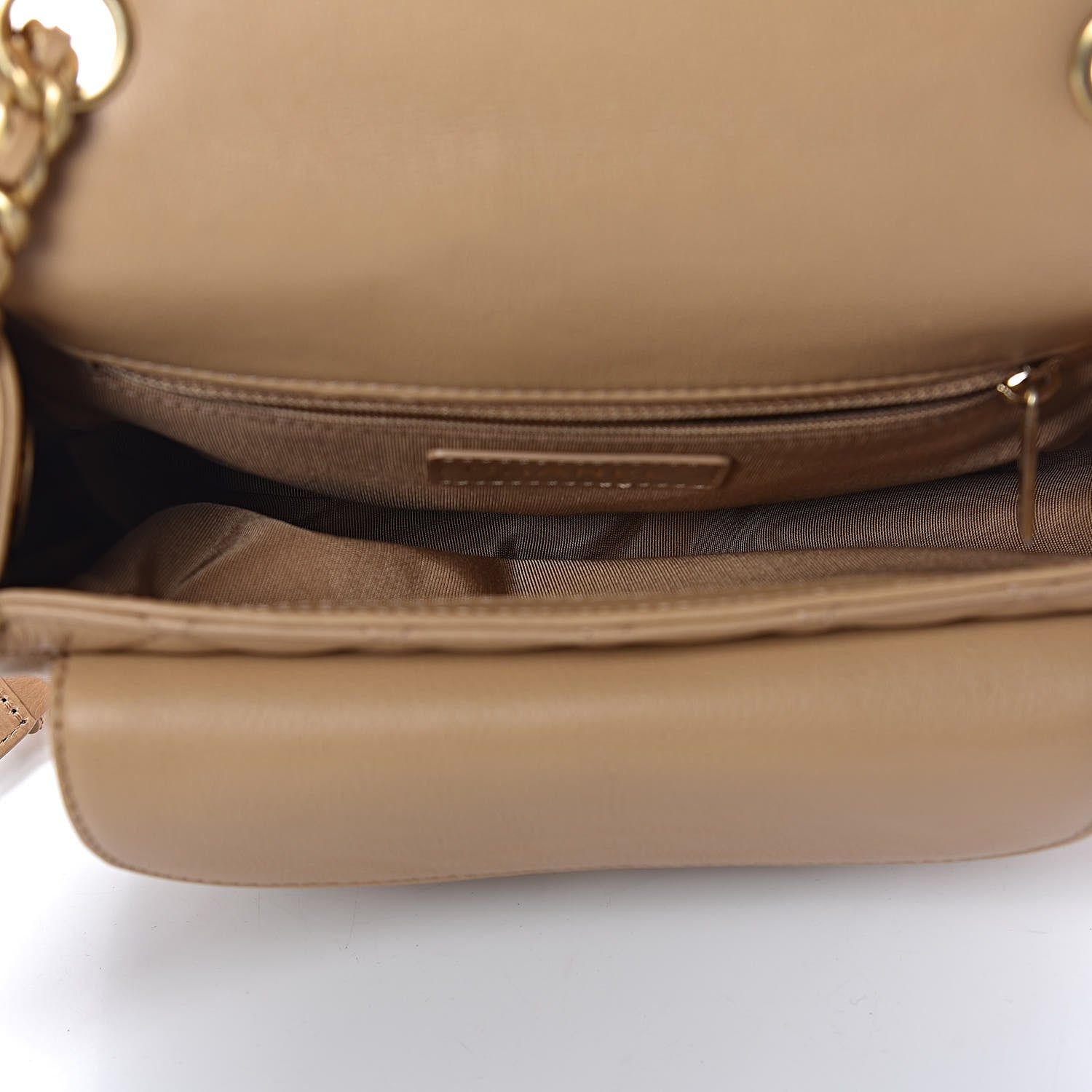 Chanel Calfskin Quilted Messenger Flap Beige 5 of 13