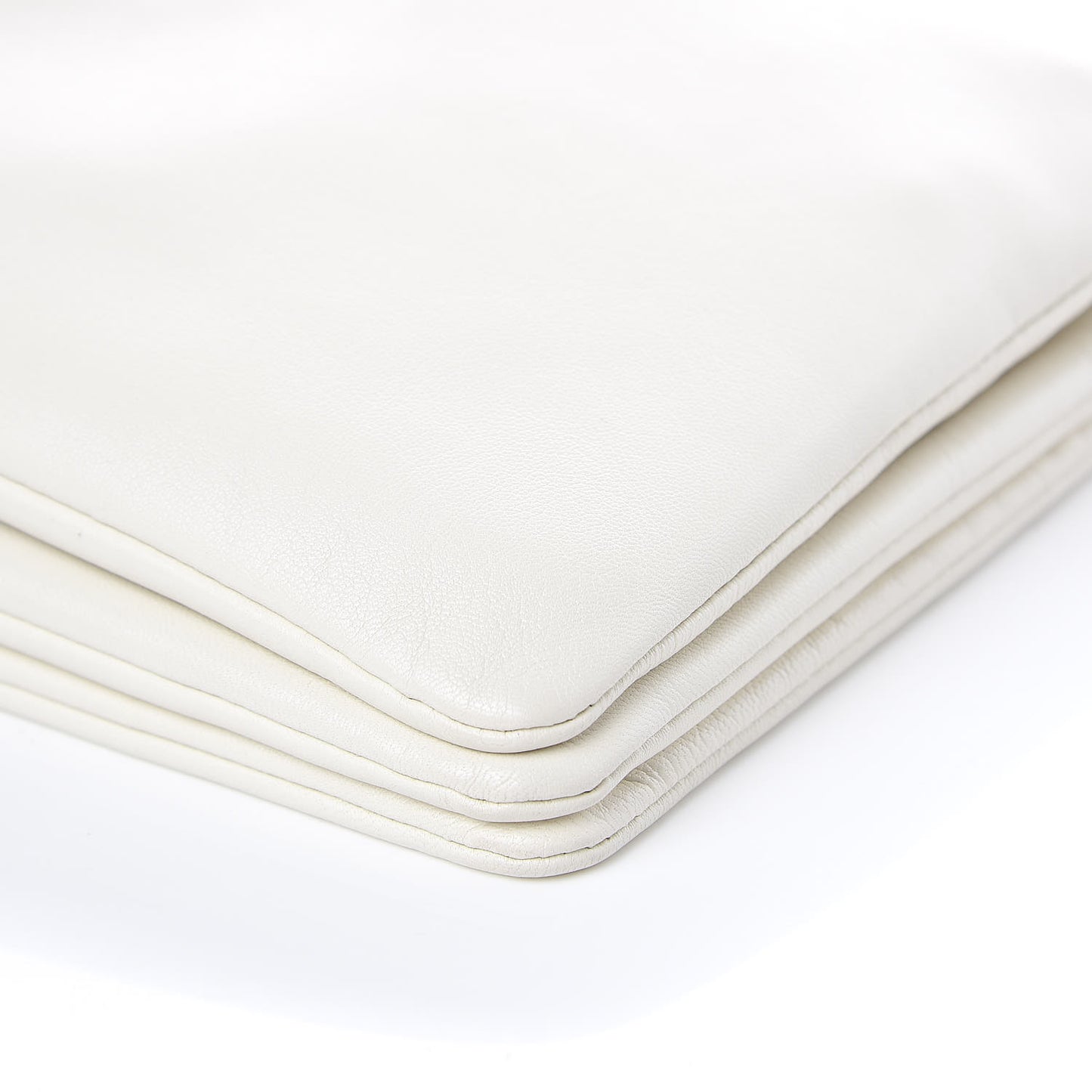 Goatskin Large Trio Crossbody Bag White