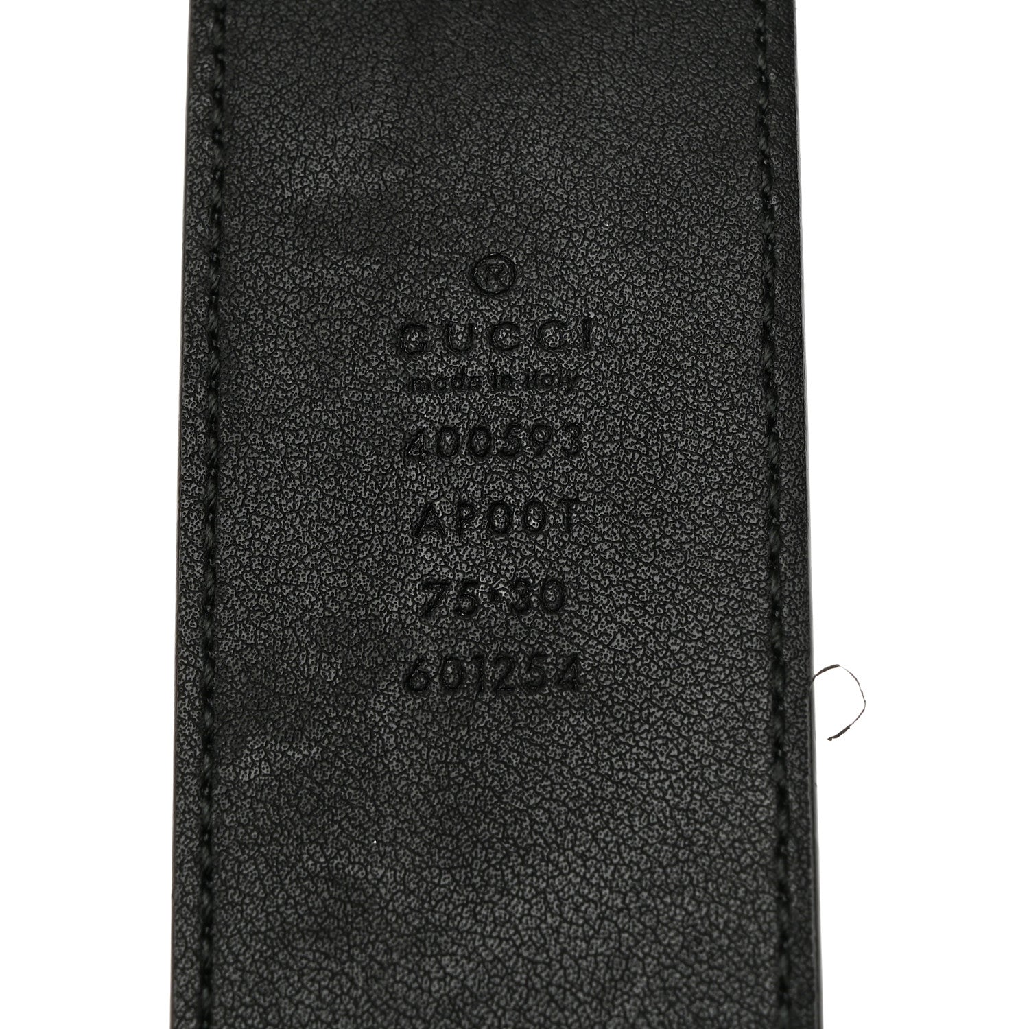Gucci Calfskin Double G 40mm Belt 75 30 Black 3 of 5