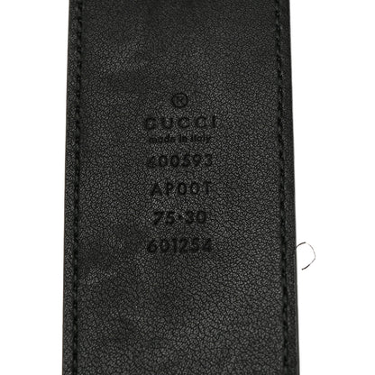 Gucci Calfskin Double G 40mm Belt 75 30 Black 3 of 5