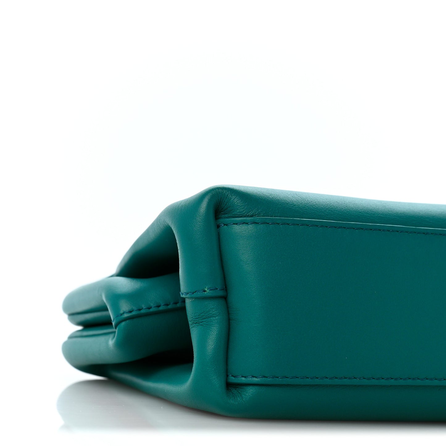 Calfskin Small The Point Triangle Bag Mallard