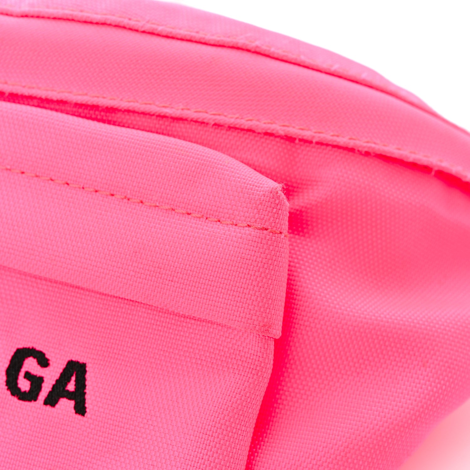 Balenciaga Textured Sport Nylon Logo Wheel Belt Bag Acid Pink 12 of 14