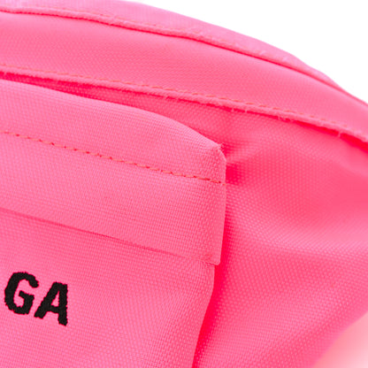 Balenciaga Textured Sport Nylon Logo Wheel Belt Bag Acid Pink 12 of 14