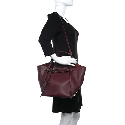 Celine Supple Grained Calfskin Small Big Bag Wine 3 of 9