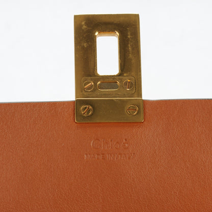 Chloe Suede Calfskin Patchwork Medium Drew Shoulder Bag Caramel 8 of 8